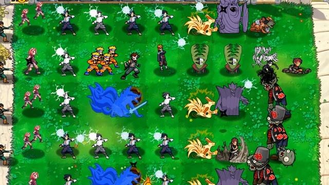 PvZ Naruto VS Zombies ПРОТИВ ЗОМБИ