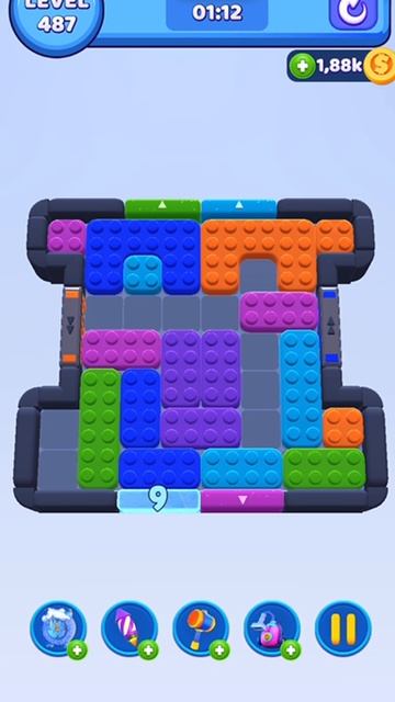 Уровень 487 Color block jam
