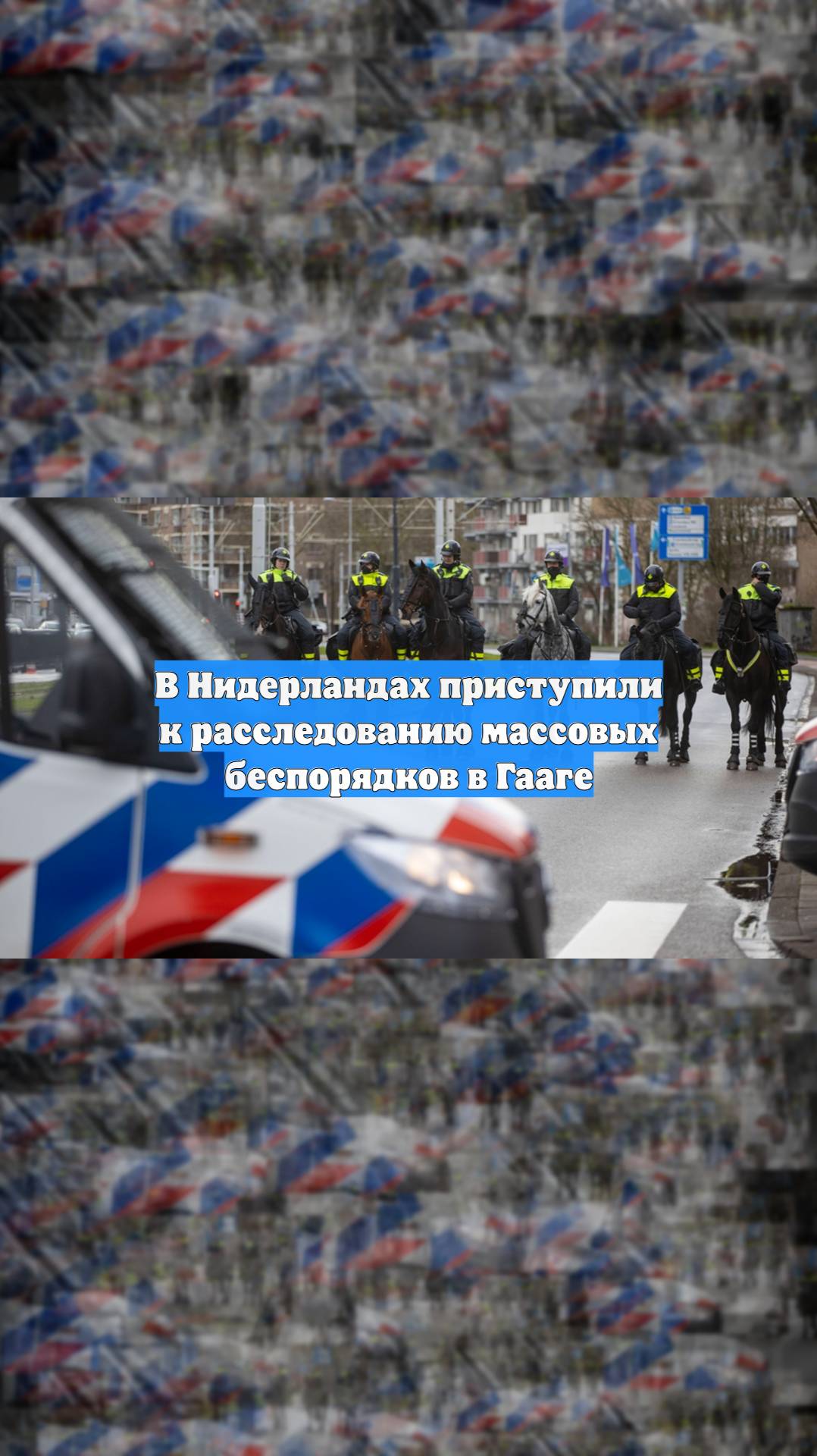 В Нидерландах приступили к расследованию массовых беспорядков в Гааге