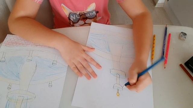 как красиво и быстро нарисовать фонтан