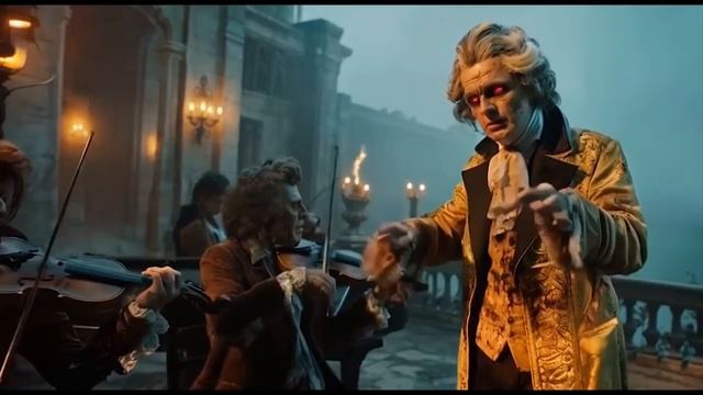Видео и музыка сгенерированное нейросетью