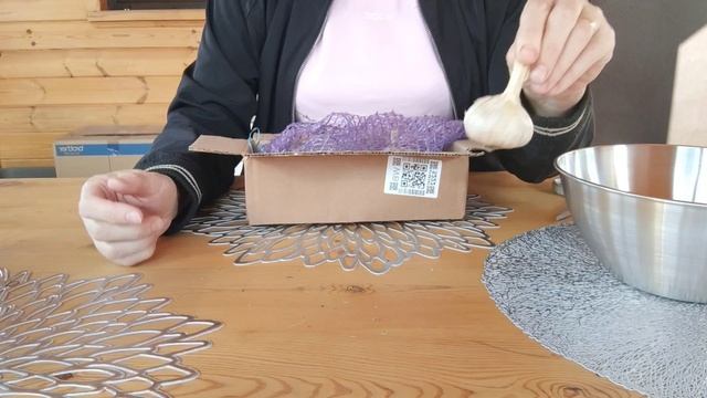 Купила три сорта чеснока и семена Бегонии. Распаковка!
