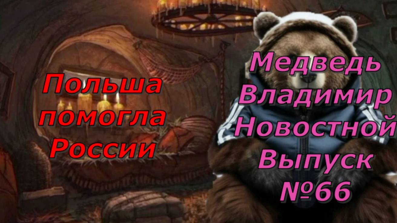 Медведь Владимир Новостной Выпуск 66 Опять Польша помогла России