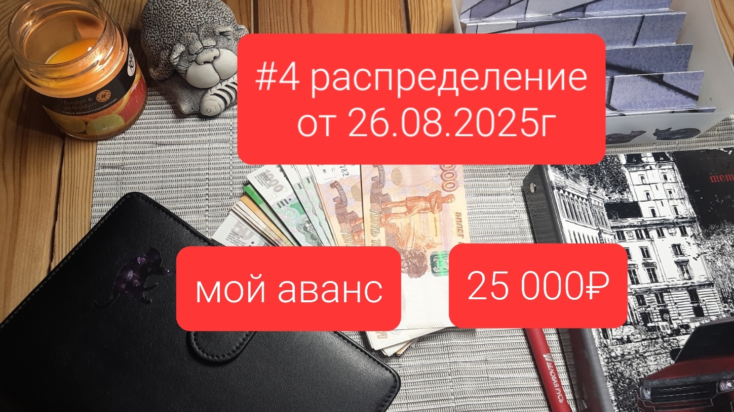 моё 4 распределение в августе аванс сумма 25 000руб