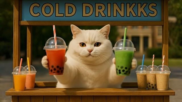 котёнок, боящийся грома и молнии, находит тёплый и любящий приют у мамы-кошки
