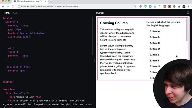 Flexbox Interactions Ex1 Solution