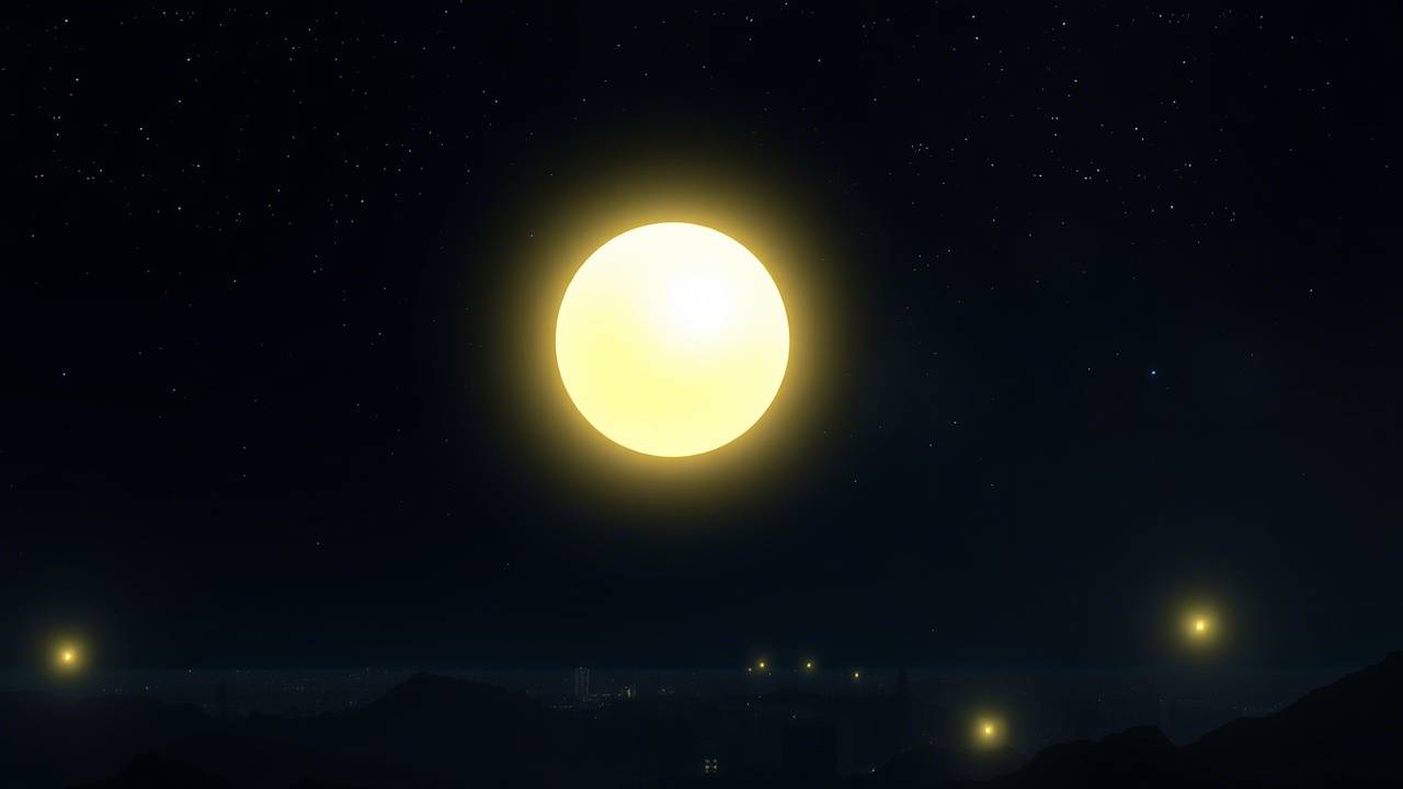 НЛО жёлтое в бухте.