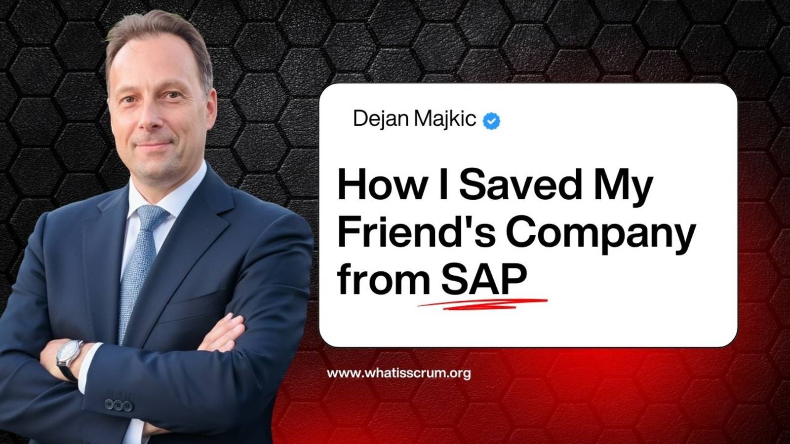 How I Saved My Friend's Company From SAP (Using A Secret Framework)