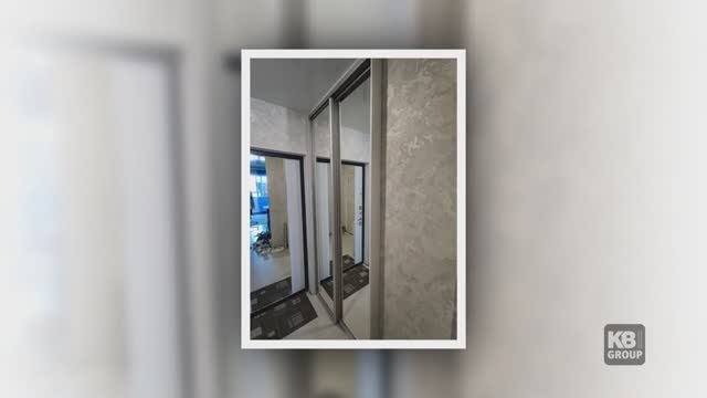 Гардеробная с дверями купе