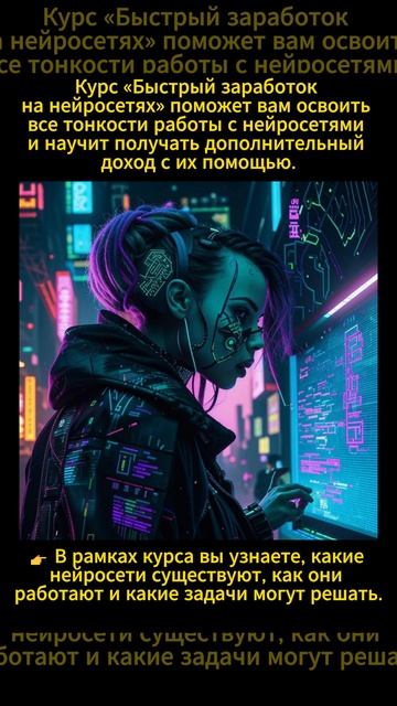 Курс «Быстрый заработок на нейросетях»