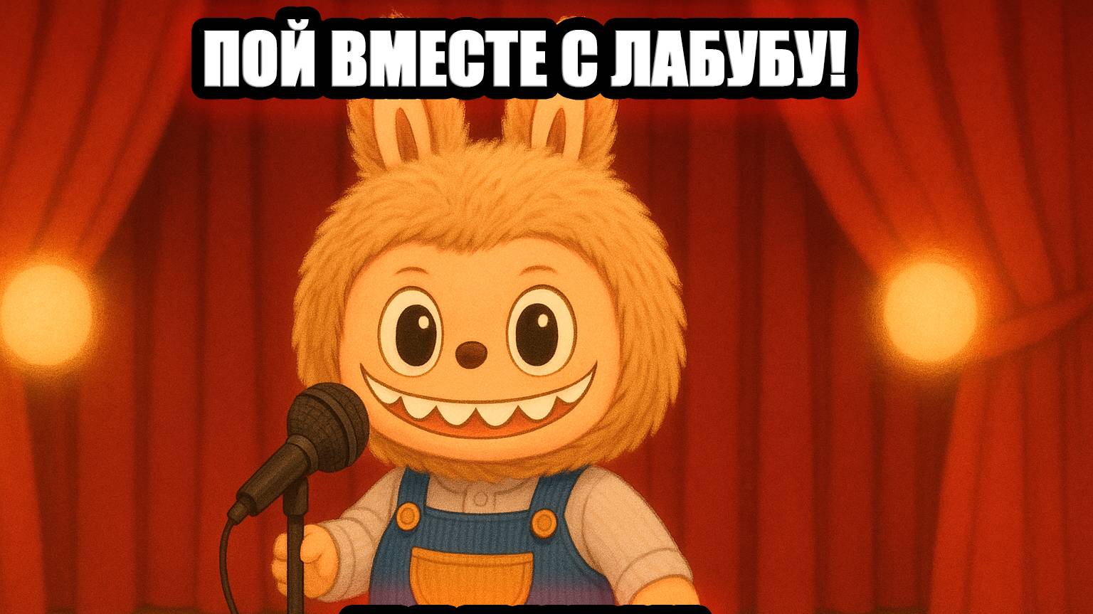 Пой вместе с ЛАБУБУ!  Веселая песня с Лабубу! Детский Клип-Анимация с Лабубу!