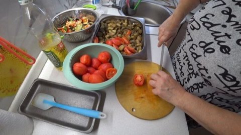 Имам баялды в банке. Консервирование. Запечённые овощи в банке.