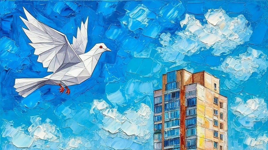 Бумажный голубь , Черняева Софья , 6 лет