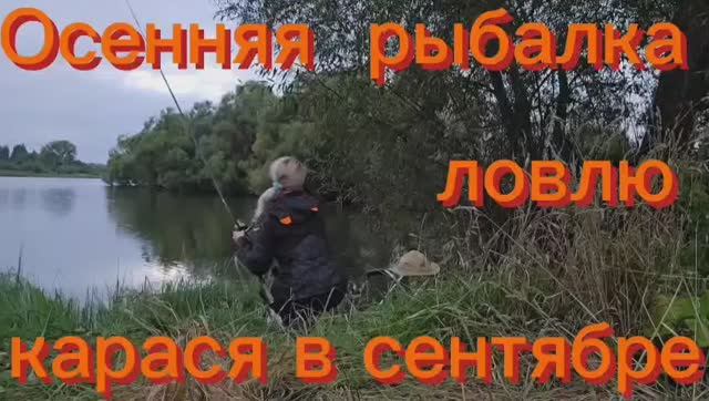 Осенняя рыбалка, ловлю карася в сентябре.
