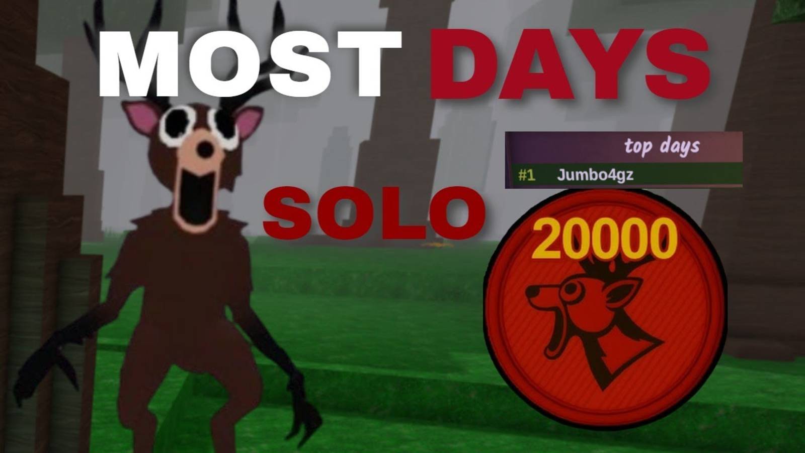 Как я прожила 20000 ночей в игре 99 ночей в лесу в РОБЛОКС! МИРОВОЙ РЕКОРД!