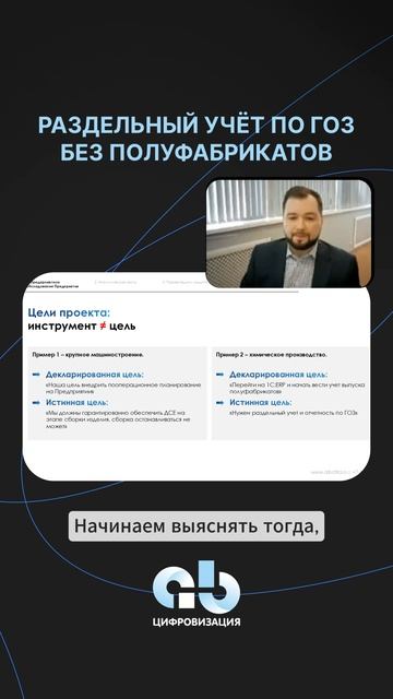 Раздельный учёт по ГОЗ без полуфабрикатов 1CERPГОЗ