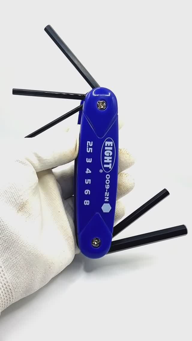 🔧 EIGHT 009-2N — КОМПАКТНЫЙ НАБОР ШЕСТИГРАННЫХ КЛЮЧЕЙ НОЖЕВОГО ТИПА