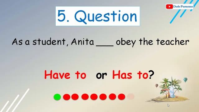 Have To Or Has To Part 1 Quiz