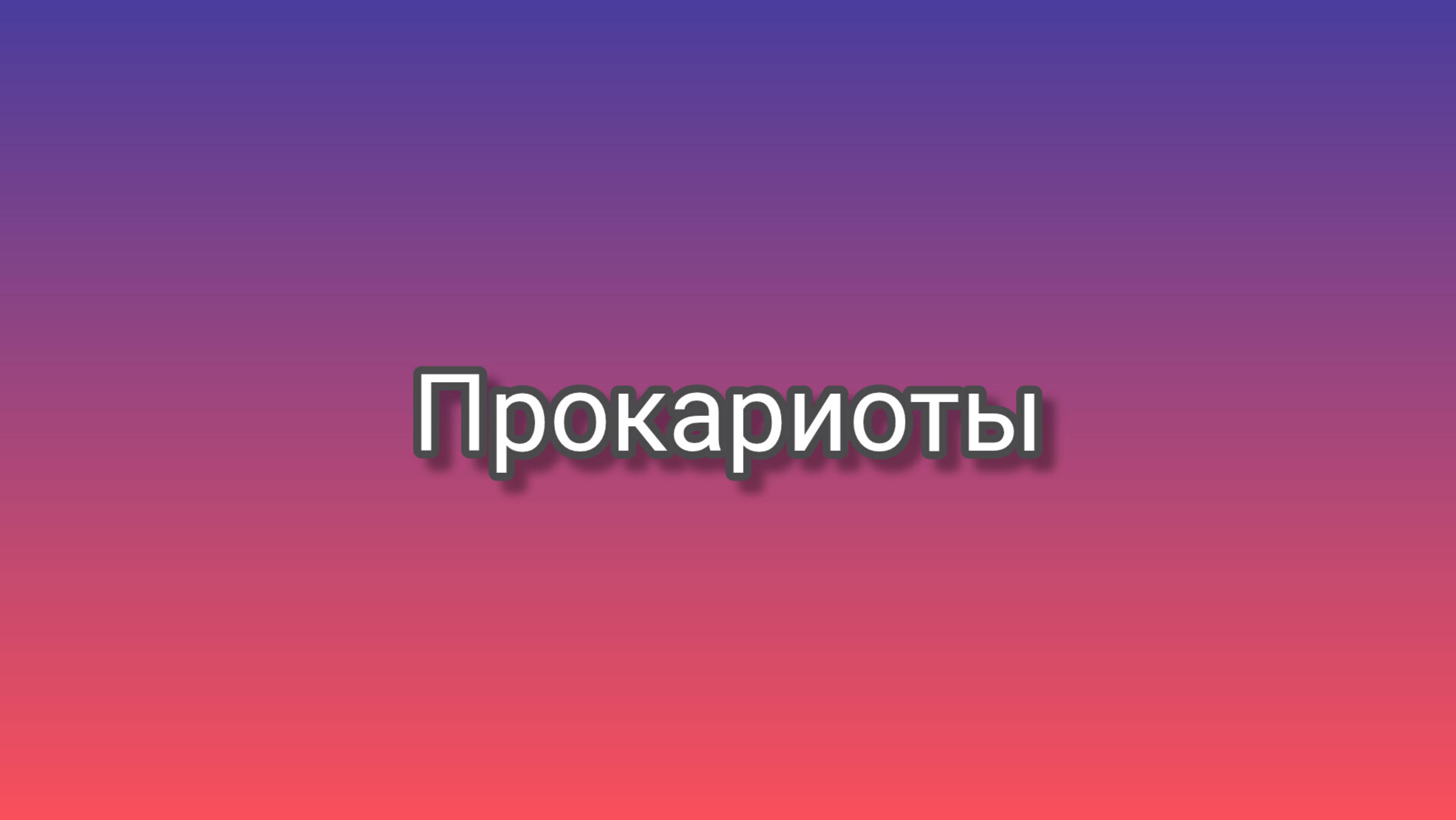Прокариоты. Бактерии.