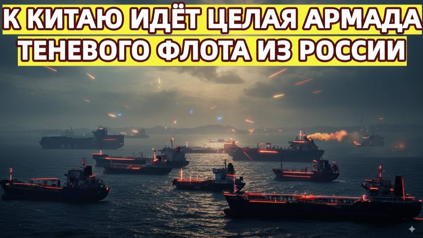 Запад зря радовался к Китаю идёт целая армада «теневого» флота из России