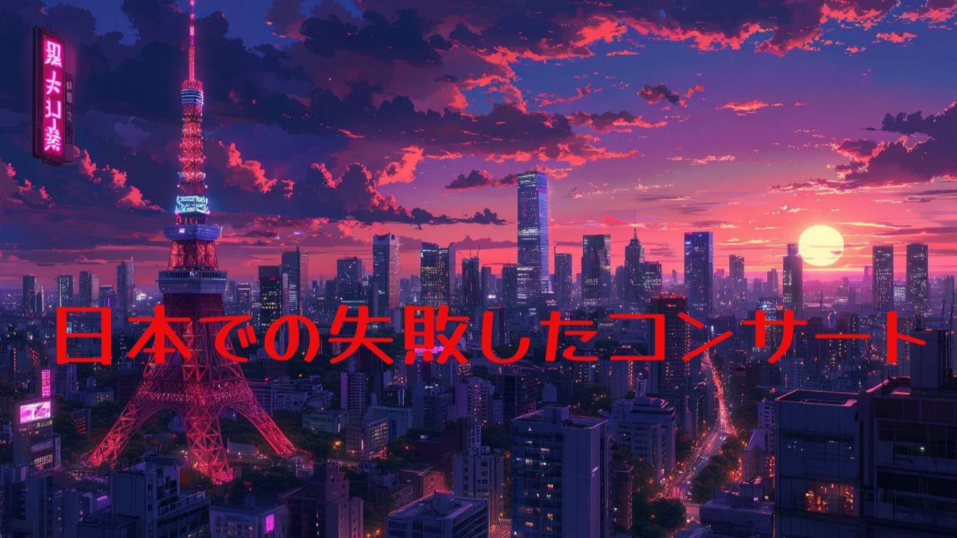 Провальный концерт в Японии.日本での失敗したコンサート