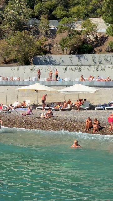Крым бархатный сезон. Воронцовские купальни в Алупке сегодня. Крым 2025 #крым2025 #алупка