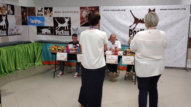 Жуля на выставке