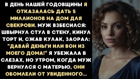 ИСТОРИИ ИЗ ЖИЗНИ/Давай деньги или вон из моего дома- крикнул муж/Рассказ жизненный