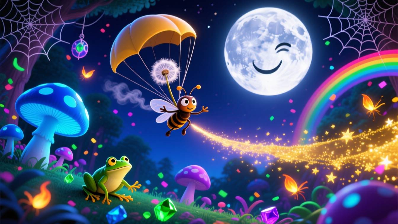 ✨ Аудиосказка «Луна и маленький светлячок»