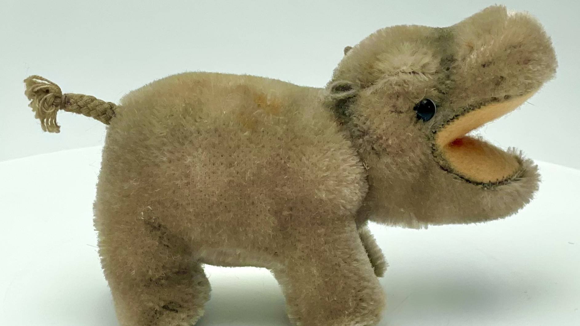 Винтажная мягкая игрушка Nilpferd, Steiff