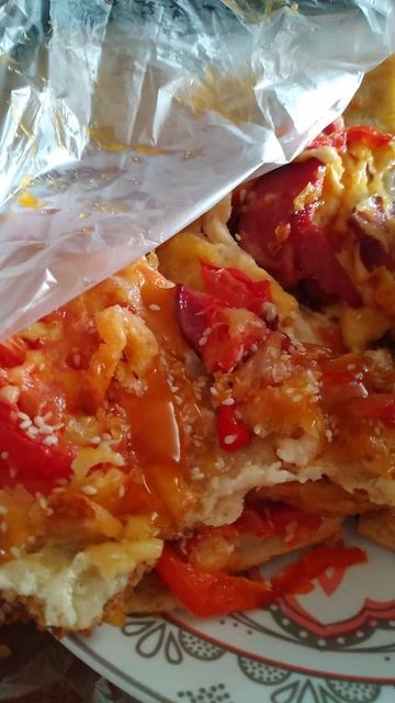 Пицца с криветками.