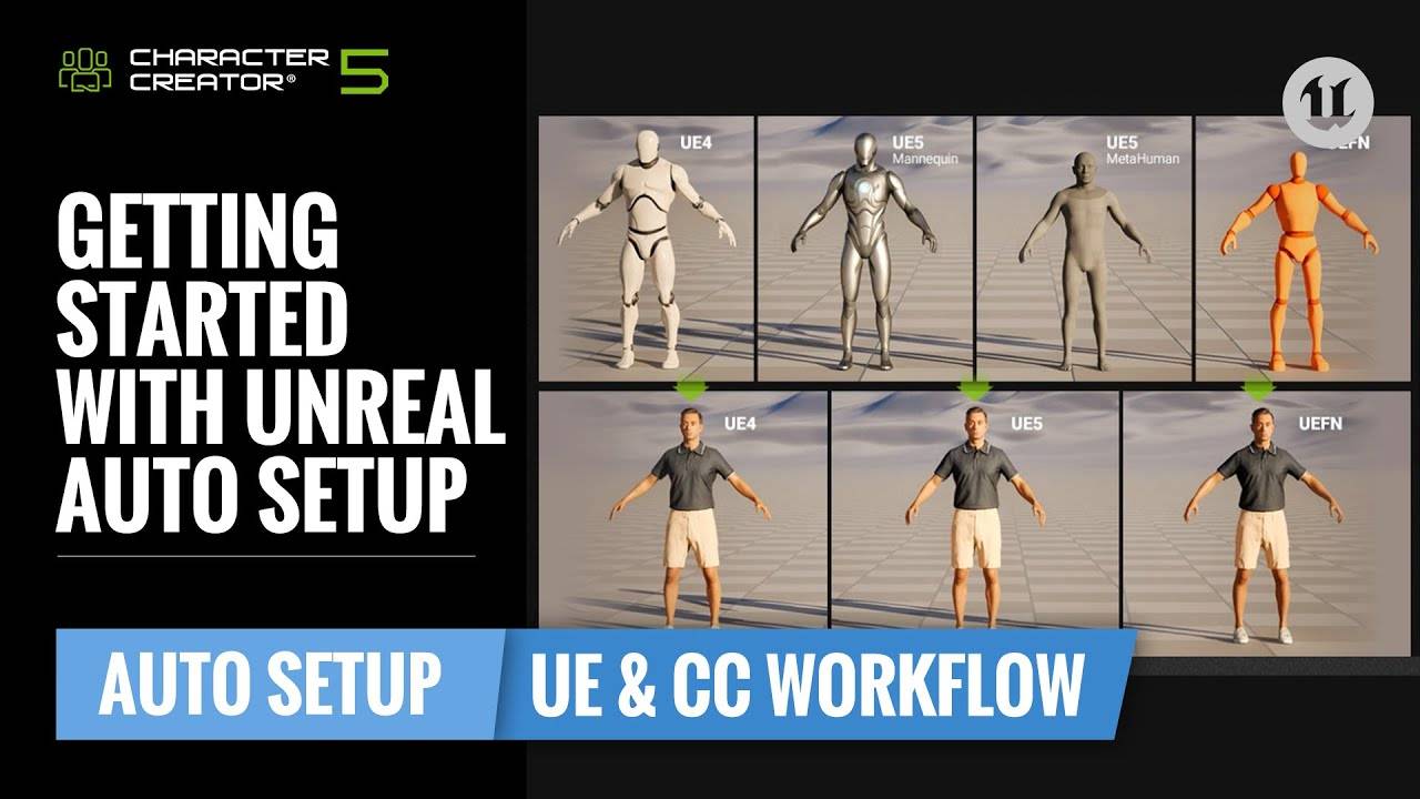 Начало работы с Unreal Auto Setup | Интеграция Character Creator 5 в Unreal Engine