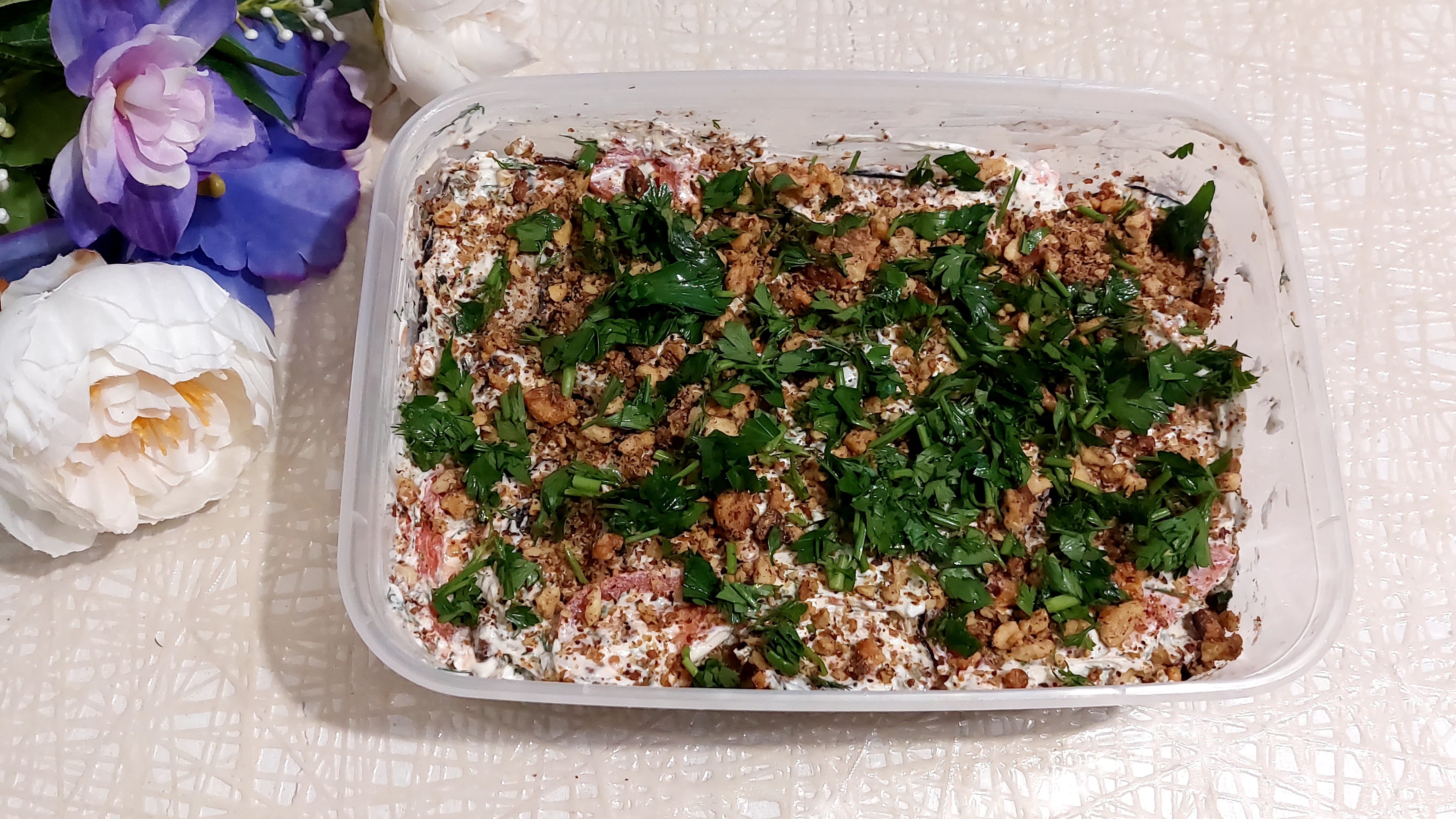 ВКУСНЕШИЙ СЛОЁНЫЙ САЛАТ ИЗ БАКЛАЖАН