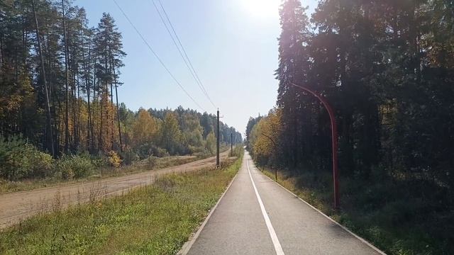 Золотая осень  на велодорожке.🍁🍂🍁