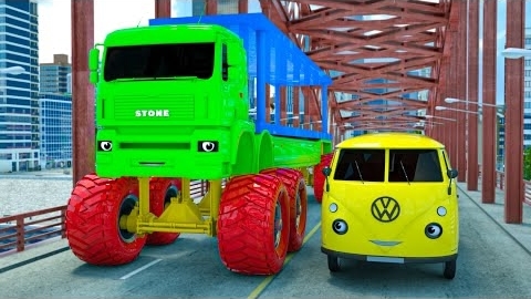 Супер спасательная команда игрушечных машинок | Гигантский КАМАЗ попал в аварию