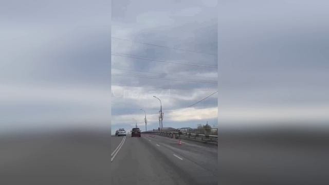 В Минусинске произошло ДТП на «горбатом» мосту
