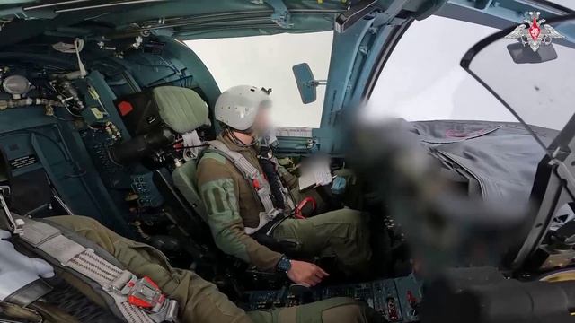 Боевая работа экипажа Су-34 группировки войск Южная