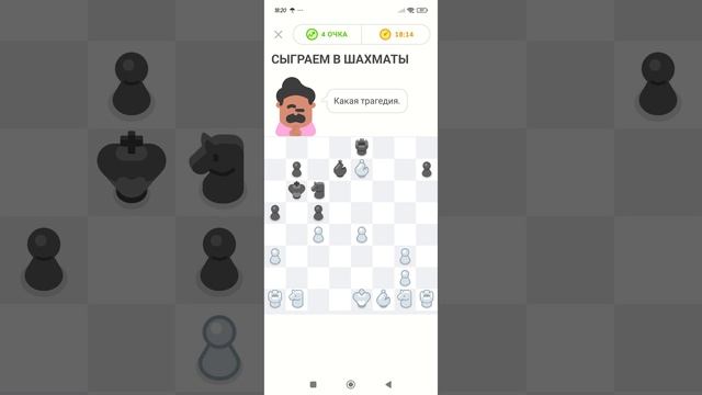 я выиграл партию в Duolingo! KotikArsenio