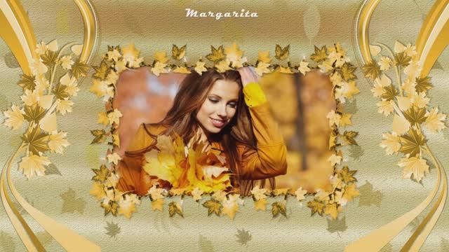 Осенняя женщина словно светится