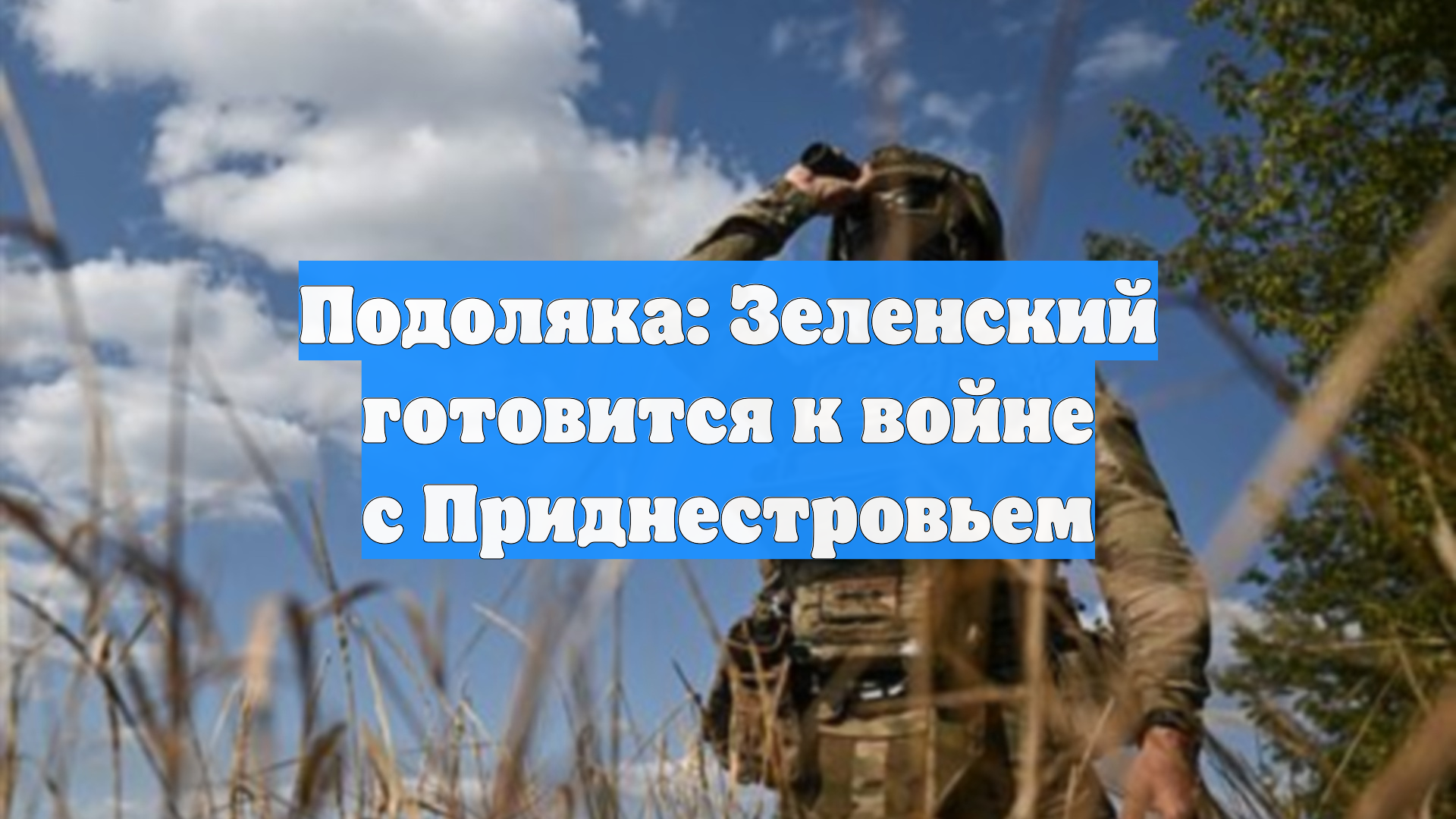 Подоляка: Зеленский готовится к войне с Приднестровьем