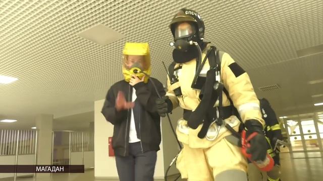 Магаданские спасатели провели учения в Инженерной школе
