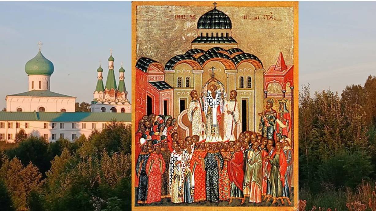 9-й час. Всенощное бдение вынос Креста. Свято-Троицкий Александра Свирского монастырь.