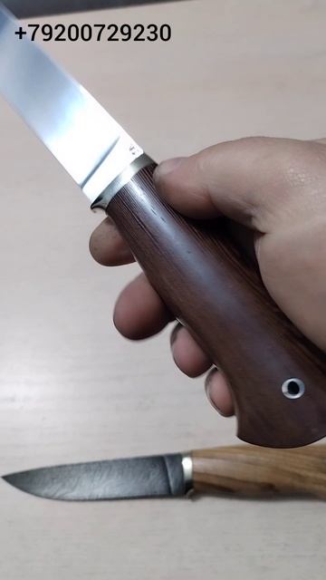 Обзор ножей от Горшкова Андрея из стали Х12мф и Дамасской стали