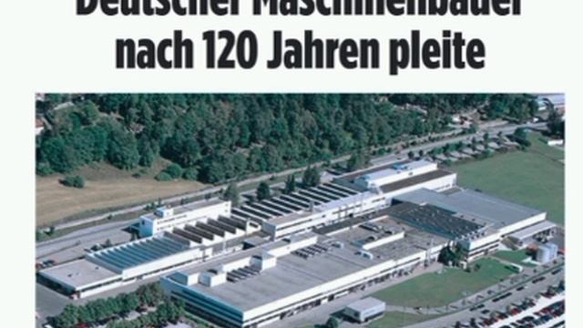  В Германии из-за украинского конфликта обанкротилась машиностроительная компания со 120-л