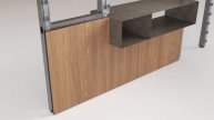 Caddy Stand App by Ronda Design - how the magnetic partition wall works