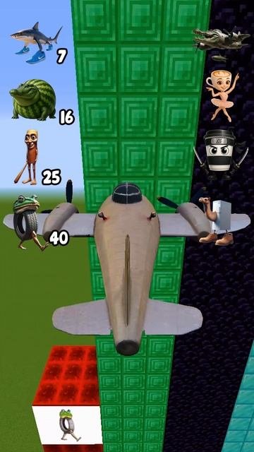 Which New Italian Brainrot Animals Jump the Best in Minecraft minecraft brainrot shorts