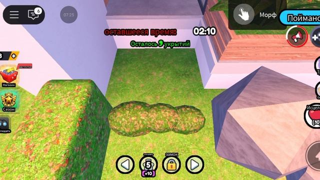 играю с Мишей в игру Спрячься или умри