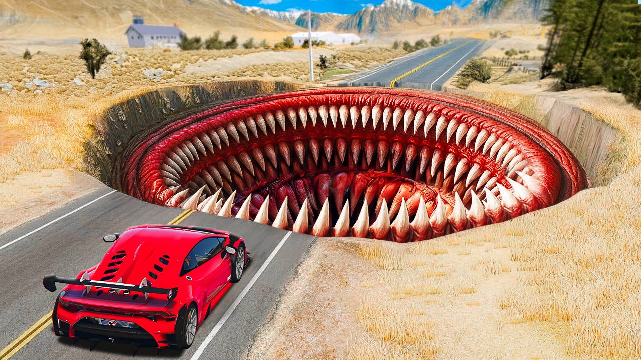 СМОЖЕТ ЛИ ЧИТЕРСКИЙ СУПЕРКАР ПРОЕХАТЬ ЯМУ ПОЖИРАТЕЛЬ В ГТА 5? ЭКСПЕРИМЕНТ В GTA 5