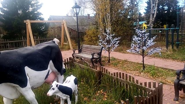 Прогулка с внучкой в парке