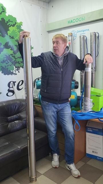 Насос GREENPUMP 4SP 30-5.5 с кабелем 20метров.